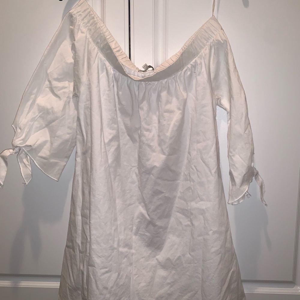 White Off The Shoulder Dress